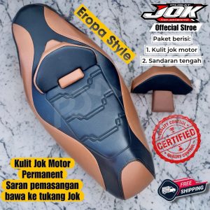 Kulit Jok Motor Eropa Plus Sandaran NMAX AEROX VARIO PCX