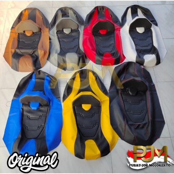 Kulit Jok Motor Eropa Plus Sandaran NMAX AEROX VARIO PCX