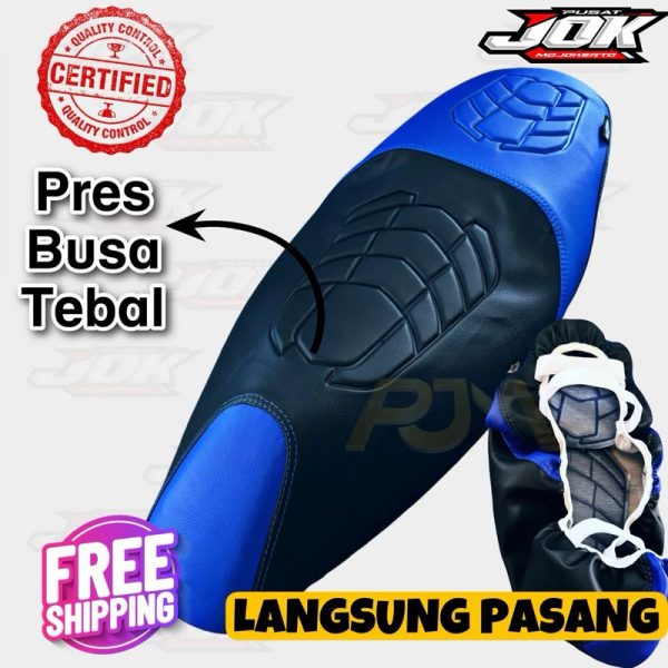 Cover Jok Motor Enmore Langsung Pakai (Karet Terpasang)