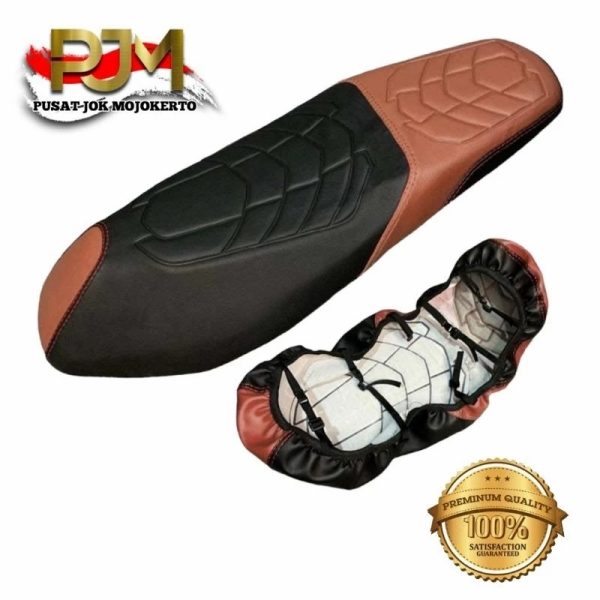 Cover Jok Motor Enmore Langsung Pakai (Karet Terpasang)