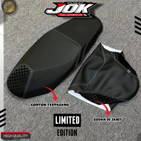 Kulit Jok Motor Polos CARBON CATUR Motif ARVI