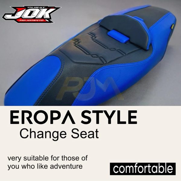 Kulit Jok Motor Eropa Plus Sandaran NMAX AEROX VARIO PCX