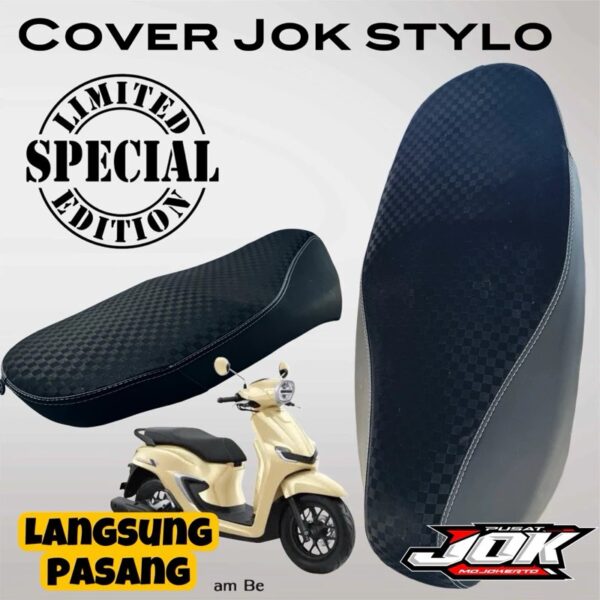 Sarung Jok Khusus STYLO model Caferaser Catur Long (langsung pasang)