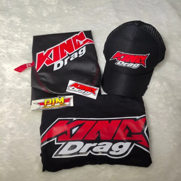 HAMPERS Box Kado Cowok KING DRAG - Paket Kingdrag Sarung Jok Kaos Topi / Kado Ulang Tahun Pacar