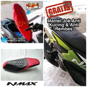 Kulit Jok NMAX Model Cakar Enmore Gratis Cover Jok Anti Cakar Kucing & Anti Rembes Seat Cover Yamaha #NMAX 2017 #NMAX 2018