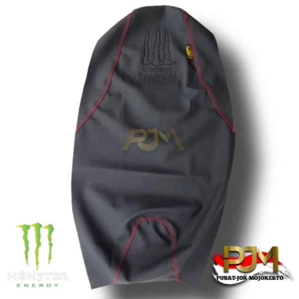 Kulit Jok Racing Anti Slip Embos Logo RCB MONSTER (PCX VARIO NMAX AEROX SUPRA MIO VIXION BEAT SATRIA)