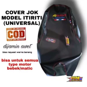Cover Jok Motor Murah Itiriti Motif Merah