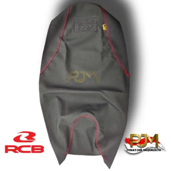Kulit Jok Racing Anti Slip Embos Logo RCB MONSTER (PCX VARIO NMAX AEROX SUPRA MIO VIXION BEAT SATRIA)