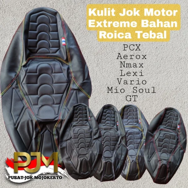 Kulit Jok Motor Variasi Keren Bahan Tebal NMAX AEROX Pcx Mio Soul GT Xeon Lexi Vario