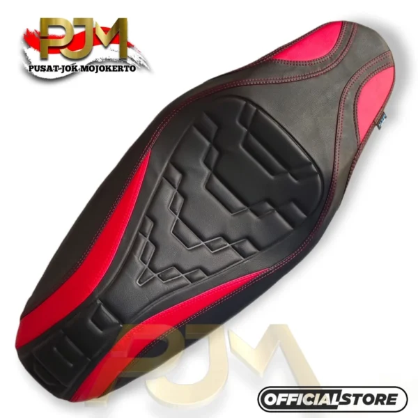 Cover Jok Motor Tanpa Staples (Karet & Velcro, Bahan Zeus, Model Piramid)