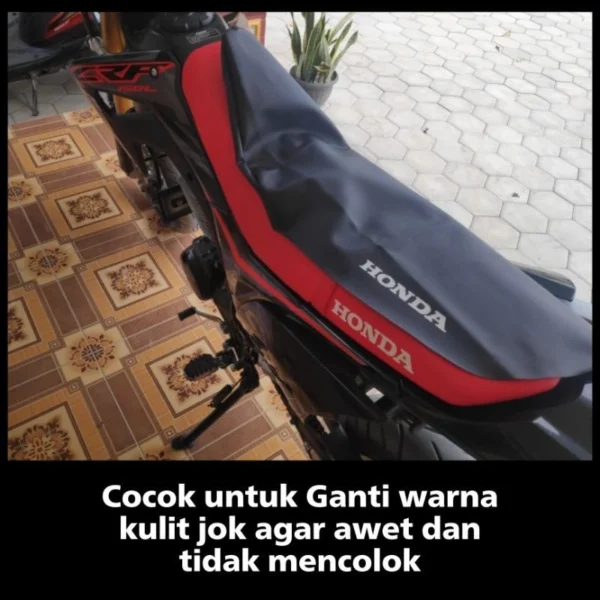 Sarung Cover Kulit Jok CRF / Kulit Jok Honda CRF Model Bawaan Pabrik