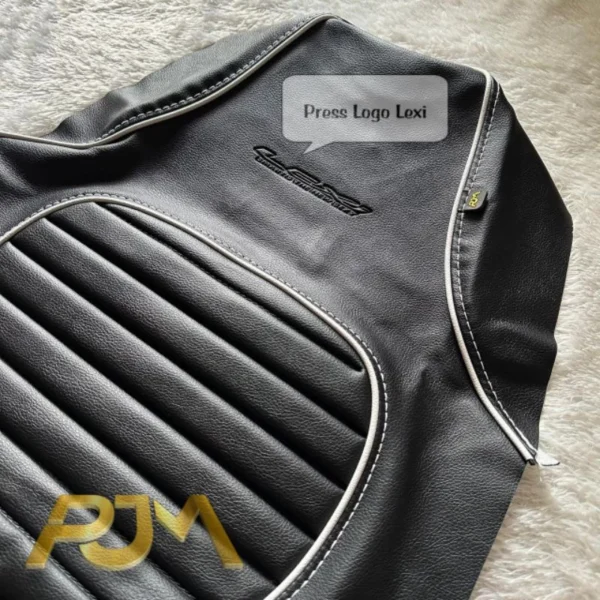 Cover Jok Motor Lexi Caferacer STAPLES Press Logo Embos Lexi