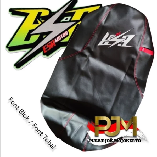 Kulit Jok Motor ESR Tinggal pasang (Eat sleep Race) For Vario Aerox Jupiter