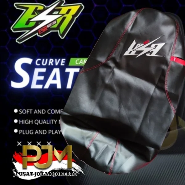 Kulit Jok Motor ESR Tinggal pasang (Eat sleep Race) For Vario Aerox Jupiter