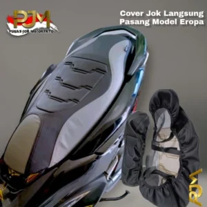 Cover Jok Motor Eropa Langsung Pasang (Karet Terpasang)