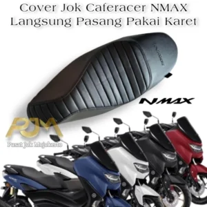 Cover Jok Yamaha Nmax Caferacer (Langsung Pasang Pakai Karet, Press Embos Nmax Busa Tebal)