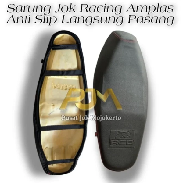 Sarung Jok Racing Amplas Langsung Pasang Anti Slip Tanpa Staples