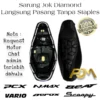 Sarung/ Cover Jok Diamond Langsung Pasang Sendiri Pakai Karet Tanpa Staples