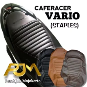Cover Jok Motor Vario Caferacer STAPLES press embos logo