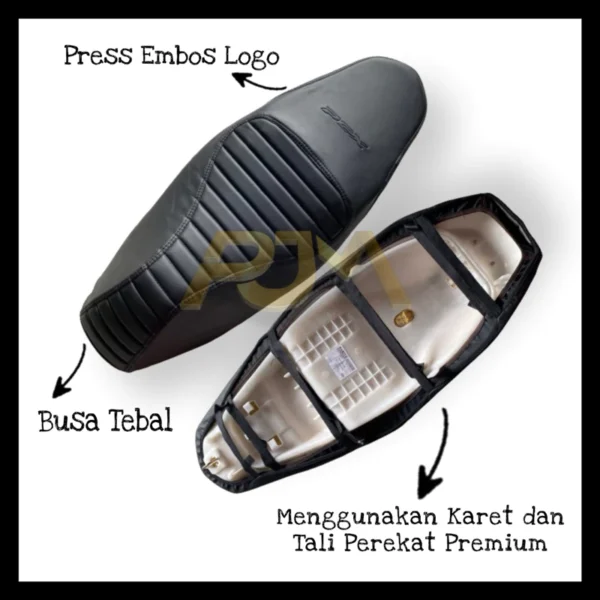 Sarung Cover Jok Motor PCX Pakai Karet (Langsung Pasang Tanpa Staples)