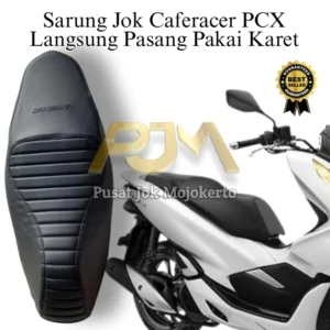Sarung Cover Jok Motor PCX Pakai Karet (Langsung Pasang Tanpa Staples)