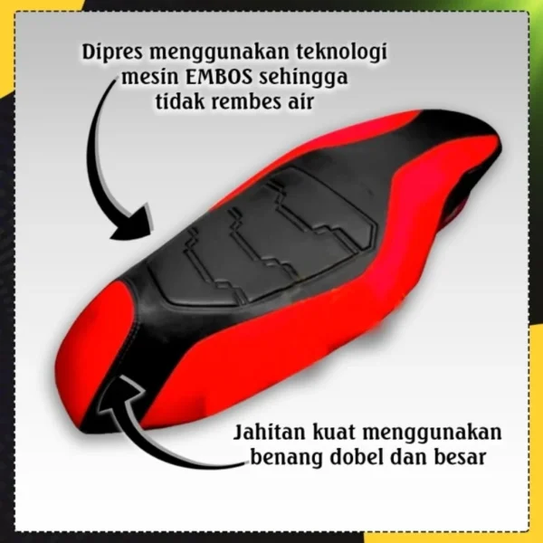 Cover Jok Motor Eropa Langsung Pasang (Karet Terpasang)