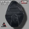 Kulit Jok Motor Carbon 4D X Motif Tenun – Premium Anti Slip & Stylish Sporty
