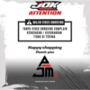 Kulit Jok Motor Carbon 4D X Motif Tenun – Premium Anti Slip & Stylish Sporty