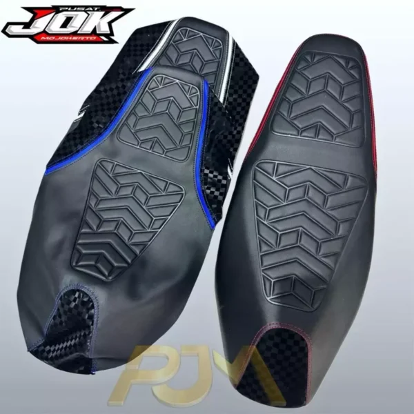 Cover Jok Motor model MOZAIK X CARBON CATUR for Vario/Beat/Nmax/PCX sarung jok vario 125