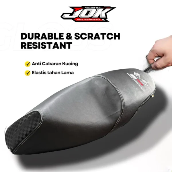 Sarung Jok Motor MBTECH Bordir Langsung pasang motor Beat Vario Nmax PCX Scoopy